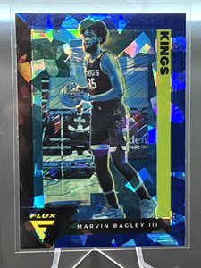 2020-21 NBA Panini Flux Blue Prizm Marvin Bagley III Sacramento Kings #153
