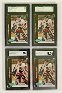 1991-92 Parkhurst Hockey Dominik Hasek #263 Rookie Lot of 4 SGC 9/8.5 HOF - Picture 1 of 2