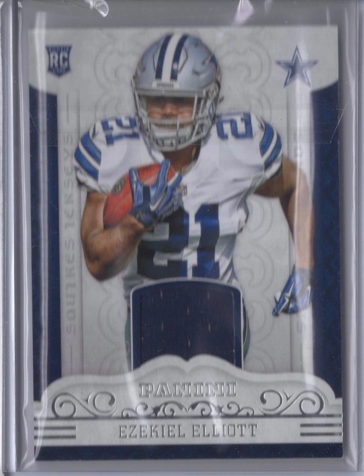 2016 Panini Ezekiel Elliott Cowboys Squires Jerseys RC  - Image 1 of 1
