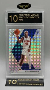 2019 Panini Mosaic Detroit Pistons SEKOU DOUMBOUYA #243 silver rookie RC LRG 10 - Picture 1 of 2