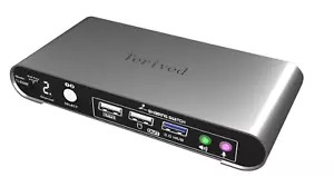 USB Switch Selector for PC Speaker Headphone Mouse Keyboard with Cables - Picture 1 of 3