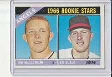 California Angels 1966 Topps Baseball Rookie Stars Card #417 (SET BREAK) (A)