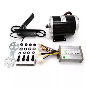 800W DC 36V Bürstenmotor Elektrofahrrad Go-Kart Elektromotor + Controller Pedal - Bild 1 von 7