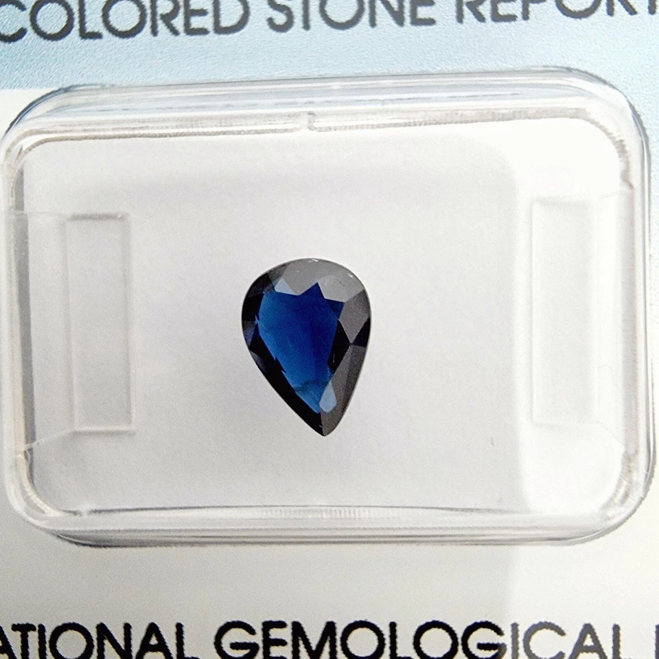  Zafiro Azul - 0.83 ct - International Gemological Institute (IGI) - Imagen 1 de 4