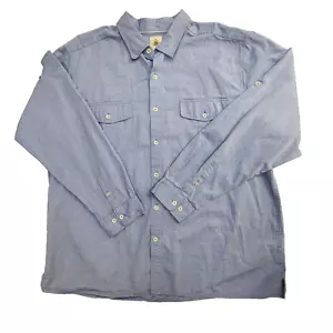 The Territory Ahead Long Sleeve Button Up Shirt Blue Mens Size XXL - Picture 1 of 12