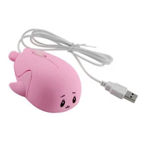 Wired USB Computer Mouse Mini Cute Cartoon Wired Mouse Ergonomic - Picture 1 of 12