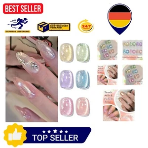 Cat Magnetic Eye Gel - 6 x Pastell Glitzer Gel für kreative Nagelkunst zu Hause - Bild 1 von 13