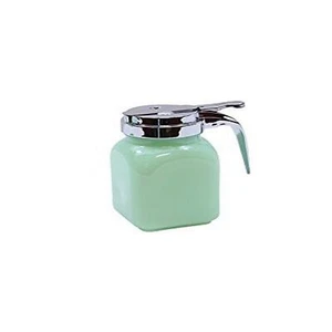 Green Syrup Dispenser with Metal Top 6oz Capacity - Picture 1 of 1