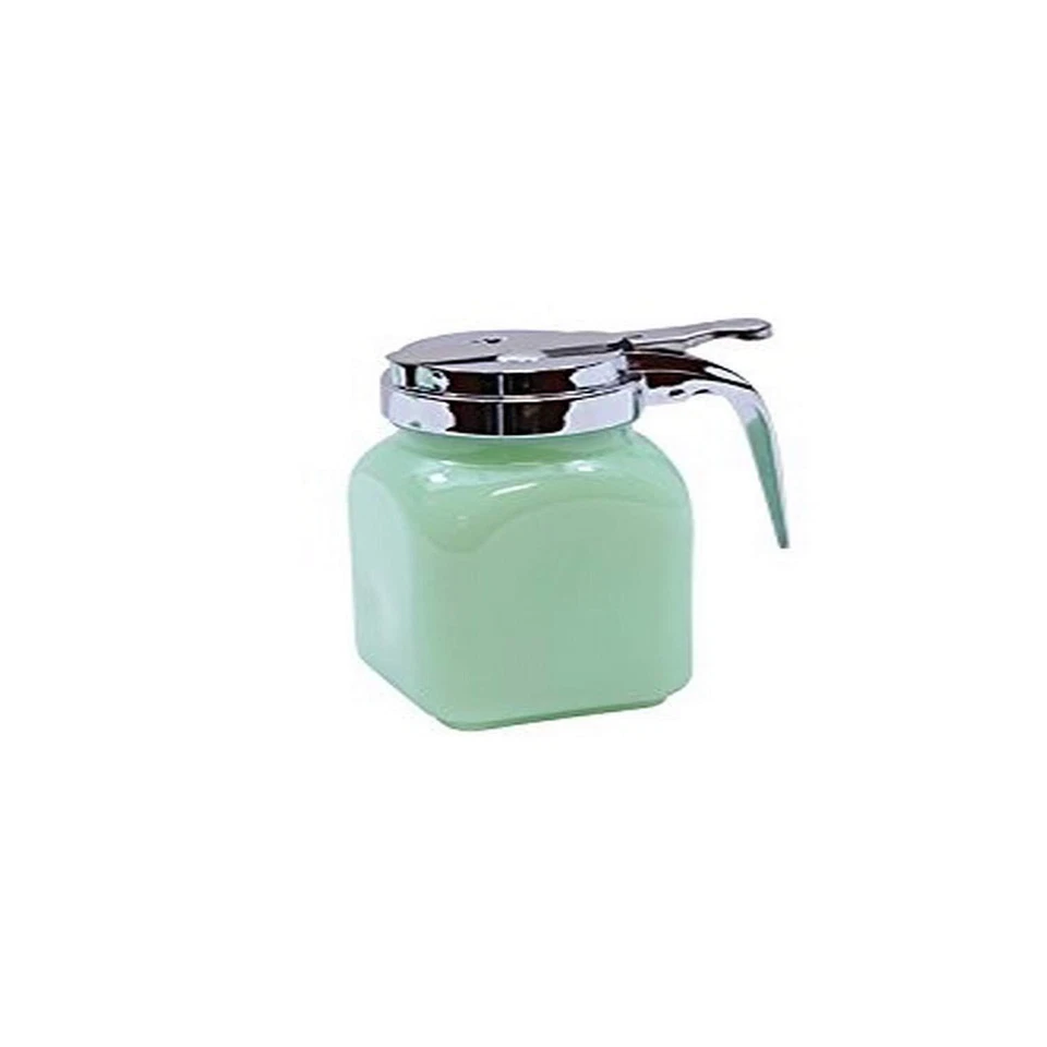Green Syrup Dispenser with Metal Top 6oz Capacity - Image 1 of 1