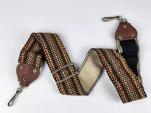 Vintage Hippie 2”x31" Camera Shoulder Strap 1970s Adjustable Film Carrier Knit - Picture 1 of 9