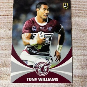 NRL Daily Telegraph Trading Card 2011 ~ Manly Sea Eagles ~ Tony Williams 72