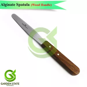 Spatola miscelazione alginato dentale coltello gesso cera modellismo raschietto manico legno - Foto 1 di 2