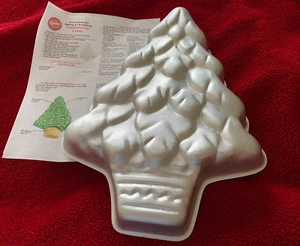 SARTÉN DE PASTEL DE ÁRBOL Wilton Christmas Treelightful + Instrucciones 502-1107 vacaciones 1972 - Imagen 1 de 5