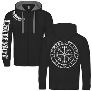 Herren Kapuzenjacke Nordmänner Vegvisir Nordischer kompass wikinger odin thor - Bild 1 von 9