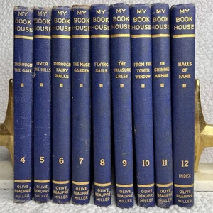 My Book House 9-Volume Set 4-12 Olive Beaupré Miller 1937 Hardcover Embossed - Picture 1 of 24