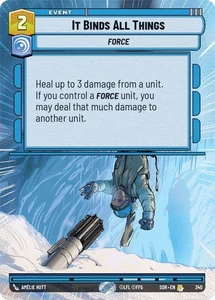 Star Wars Unlimited It Binds All Things 340 Rare Hyperspace Spark of Rebellion - Bild 1 von 1