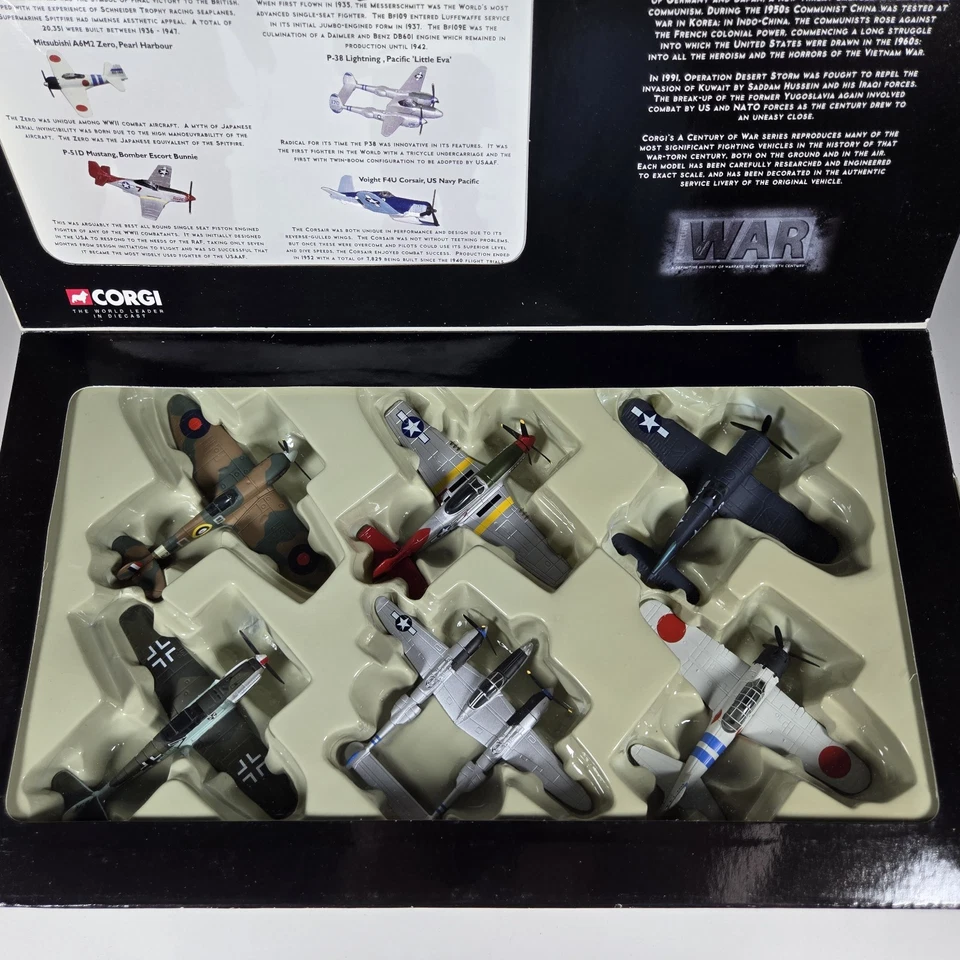Corgi Fighter Scramble WWII Die-Cast 6 Piece Plane Set in Box - Image 1 of 4