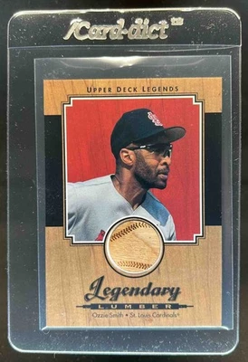 2001 Upper Deck Legends Ozzie Smith Legendary Lumber Bat #L-OS Cardinals - Imagem 1 de 2