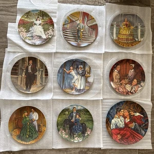 Gone With the Wind Edwin Knowles China Co. Set of 9 Plates - Picture 1 of 11
