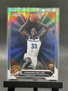 Sale Leanord Miller RC Refractor 2023-24 Topps Chrome Basketball - Picture 1 of 2