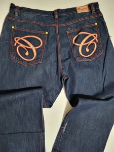 Coogi Jeans Herren Größe 44x35 Blau Denim Bestickt Baggy Hip Hop Y2K 90er - Bild 1 von 8