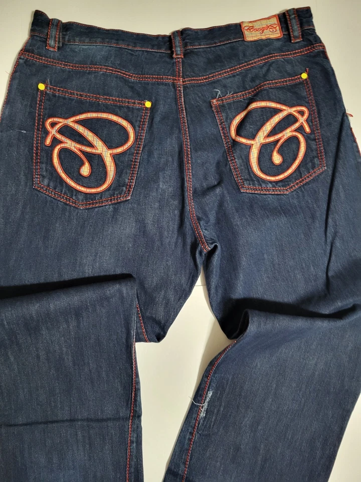 Coogi Jeans Mens Size 44x35 Blue Denim Embroidered Baggy Hip Hop Y2K 90s - Image 1 of 4