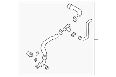Manguera refrigerante radiador original Audi 8W0-122-055-BN Foto 1 de 2