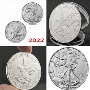 Moneda de plata American Eagle Gem 2022 de 1 oz brillante sin circular Eagle $1 legal * - Imagen 1 de 3