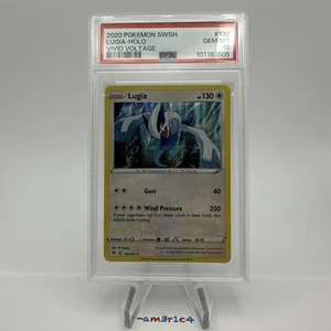 PSA 10 GEM MINT! 2020 Pokemon Vivid Voltage Lugia Holo 132/185 - Picture 1 of 3