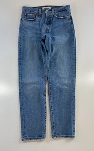 LEVIS Premium Wedgie 27x27 Damen Button Fly Big E Light Wash Denim Jeans - Bild 1 von 13