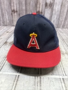 Vintage 80s California Angels Sports Specialties Hat Cap Red Blue Snapback Mens - Picture 1 of 7