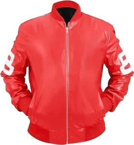 8 Ball Pool Seinfeld Michael Hoban MI Bomber Echtleder Jacke - Bild 1 von 3