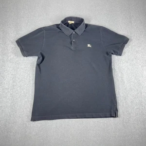 Burberry Brit Poloshirt Herren Large klassisch Nova Check schwarz authentisches Logo - Bild 1 von 6