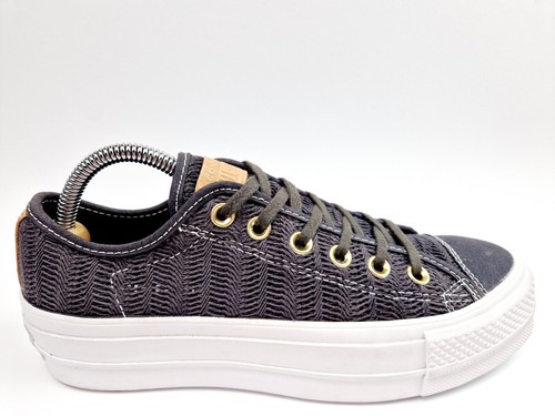 d1 Converse All Star AS Lift Low To OX grigie taglia 39 560654c ottime
