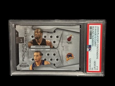STEPHEN STEPH CURRY ROOKIE WADE  2009 PLAYOFF CONTENDERS ROUND NUMBERS PSA 10 - Image 1 of 2
