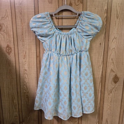 Vestido de fantasía Peek para niña floral verde pastel y dorado talla 8 Foto 1 de 4