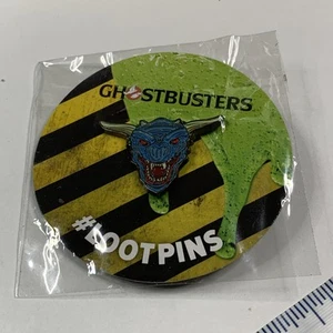 Spilla smaltata Ghostbusters Gozer Terror viso cane horror spaventoso cassa bottino esclusiva - Foto 1 di 4