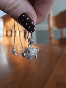 Kristall Edelstein niedlich 3D Schwein Halskette Schweinchen Liebhaber Charm Ferkel Anhänger Silber - Bild 1 von 9