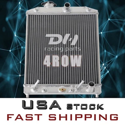 Radiador de 4 filas para Honda Civic 1992-2000 1988-1991 CRX 1994-2001 Acura Integra l4 Foto 1 de 4