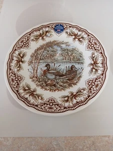 Set of 4 Royal Stafford 11" Dinner Plates, Ducks and Acorn Design - Picture 1 of 9