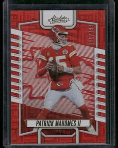 PATRICK MAHOMES II 2023 Panini Absolute Red Squares Parallel #D /499 KC Chiefs - Picture 1 of 2