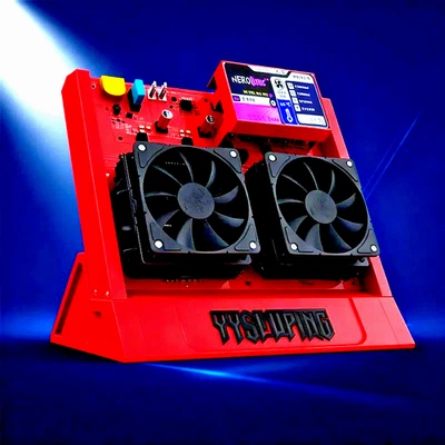 2025 Bitaxe Nerd OCTAXE 10TH/s Air-Cooled Bitcoin Miner – Black / White / Red - Image 1 of 4