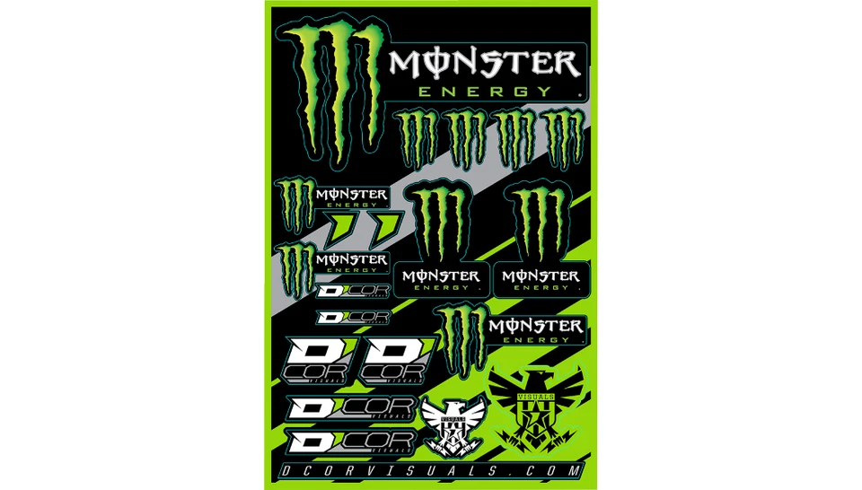 DCOR - 40-90-102 - Decal Sheet, Monster Energy