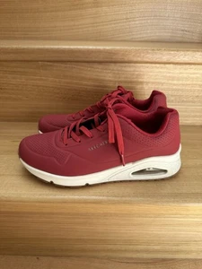 Skechers Los Angeles Women’s Air Cooled Memory Foam Shoes Eu 40 UK 7 US 10 Red - Picture 1 of 8