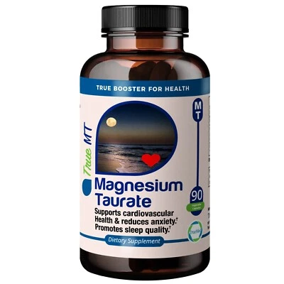 TrueMed Magnesium Taurate for Sleep and Cardiovascular Health 1500 mg 90 Capsule - Image 1 of 4