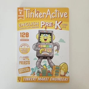 TinkerActive Workbooks: Pre-K English Language Arts Ages 4-5 Stickers Activities - Foto 1 di 3