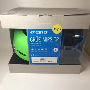 Giro Crue MIPS Kids Ski/Snowboard Helmet & Goggles Combo Matte Green Youth Small - Picture 1 of 7