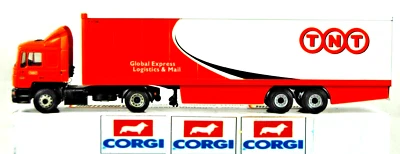 1:50 Corgi 75701 M.A.N Truck & TNT GLOBAL EXPRESS CONTAINER BOX Trailer Nr. MINT - Image 1 of 4