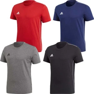 Adidas Boys Core 18 T Shirt T-Shirt Kids Football Jersey Short Sleeve TShirt Top - Picture 1 of 17
