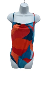 NOBODY'S CHILD ABSTRACT PRINT TIE BACK HERA SWIMSUIT - Imagen 1 de 9